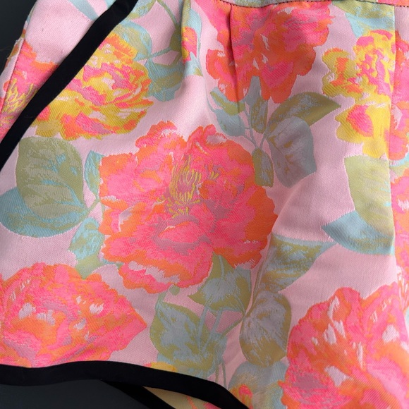 New Aritzia Wilfred Neon Floral Shorts - Fabric Made in France - US Size 6 - Picture 3 of 10